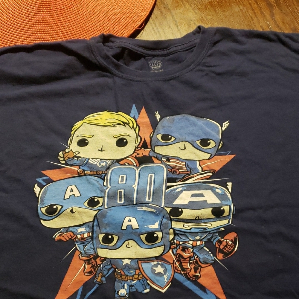 Captain America Costume T-Shirt - Blue